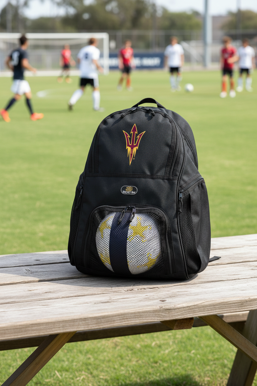 ASU Sports Backpack – Arizona State Sun Devils Soccer Ball & Volleyball Bag
