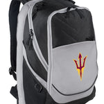 Arizona State Laptop Backpack – Official ASU Sun Devils Bookbag – Fits 17″ Laptop, Organizer Panel, NCAA School Gear – 600D Polyester Black and Gray