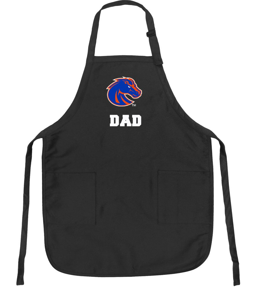 Boise State Apron Broncos Apron - Stain Resistant Fabric Dad on Black