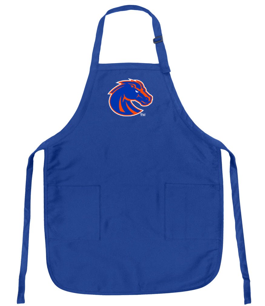 Boise State Apron Broncos Apron - Stain Resistant Fabric Blue