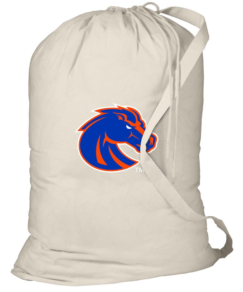Boise State Laundry Bag Broncos Clothes Bag Tan