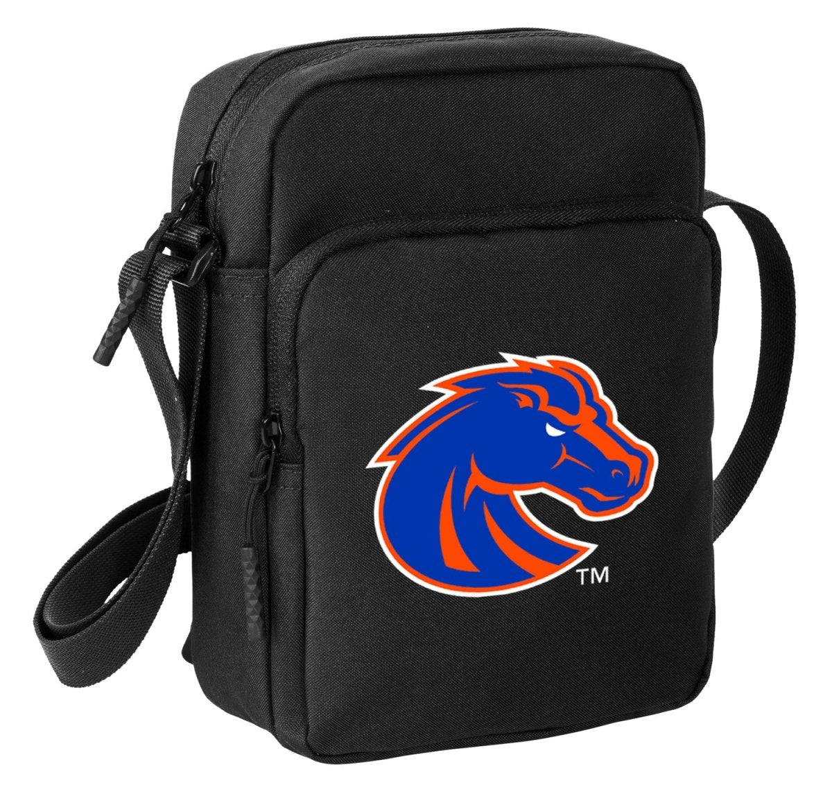 Boise State Crossbody Bag Broncos Travel Sling Pack Black