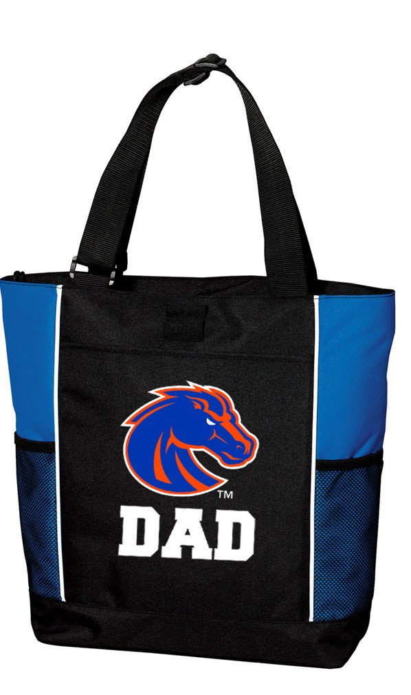 Boise State Tote Bag Broncos Carryall Tote Dad on Blue