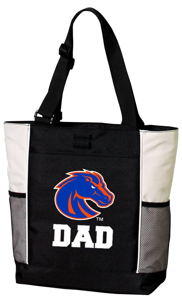 Boise State Tote Bag Broncos Carryall Tote Dad on White
