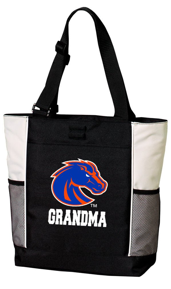 Boise State Tote Bag Broncos Carryall Tote Grandma on White