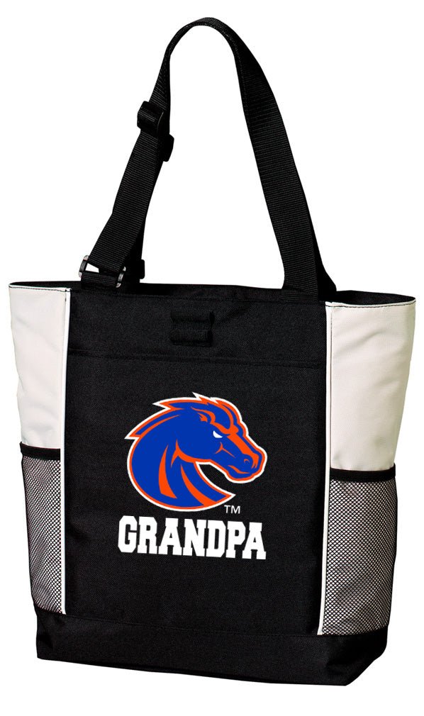 Boise State Tote Bag Broncos Carryall Tote Grandpa on White