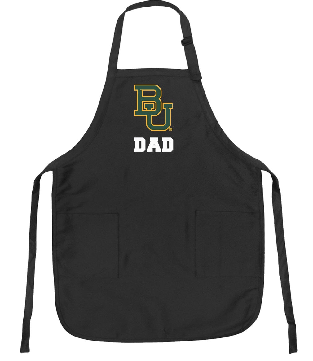 Baylor University Apron BU Bears Apron - Stain Resistant Fabric Dad on Black
