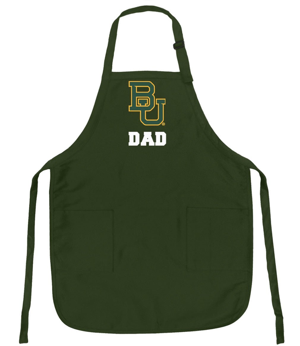 Baylor University Apron BU Bears Apron - Stain Resistant Fabric Dad on Green