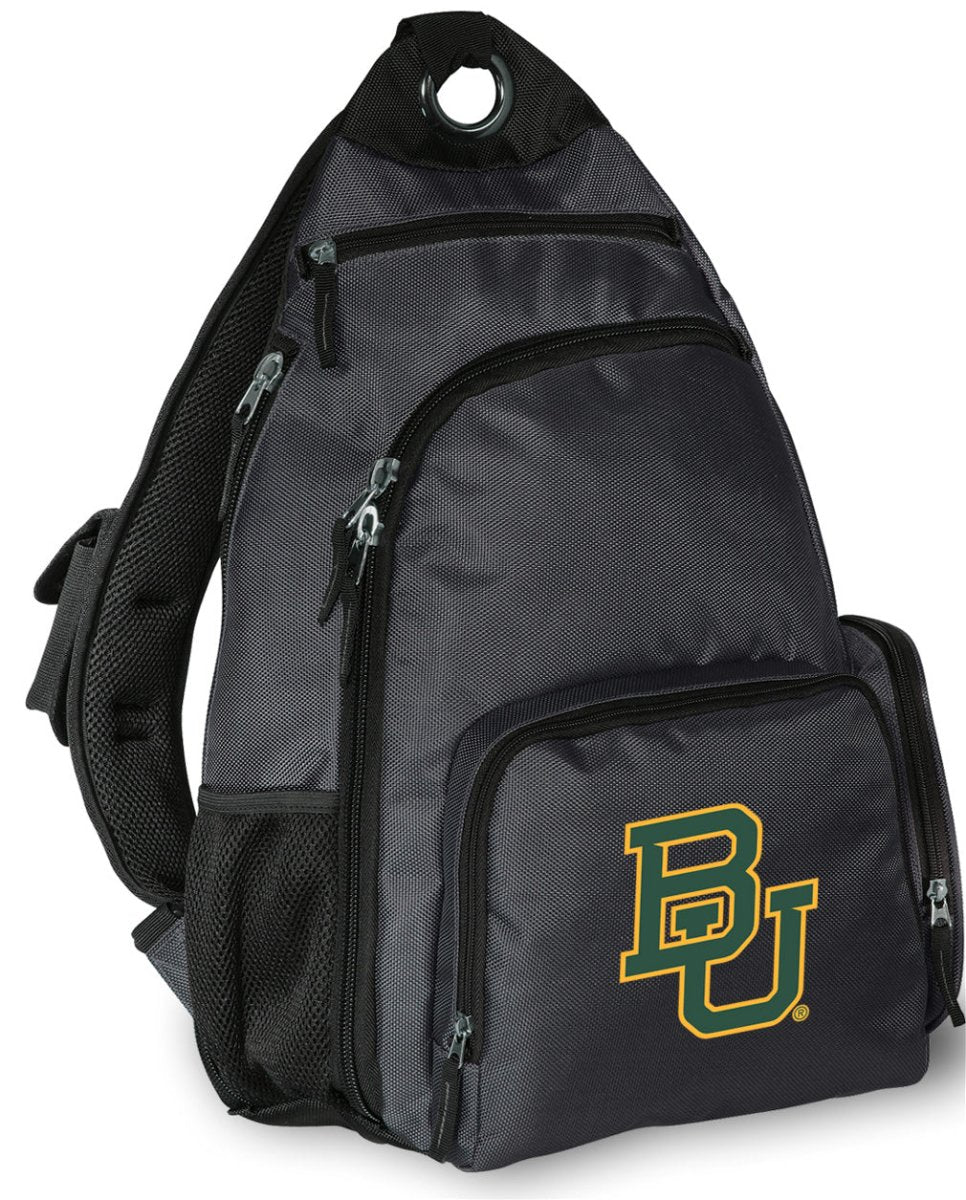 Baylor University Sling Backpack BU Bears Crossbody Bag Gray