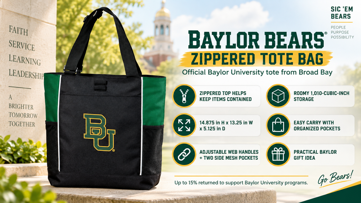 Baylor Tote Bag – BU Bears Carryall Everyday Tote