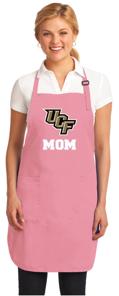 University of Central Florida Apron Official UCF Logo Aprons - Stain Resistant Fabric Mom on Pink
