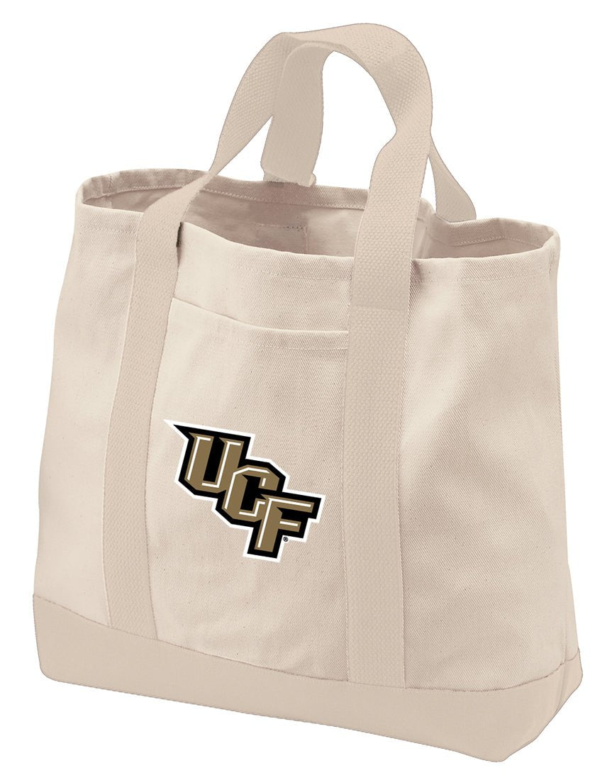 UCF Canvas Tote Bag – Central Florida Knights Classic Cotton Tote Tan