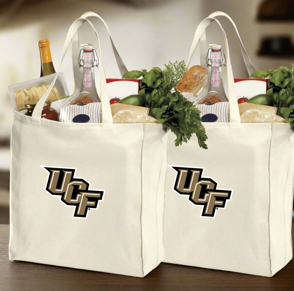 UCF Grocery Bags 2-Pack – Central Florida Knights Reusable Cotton Totes