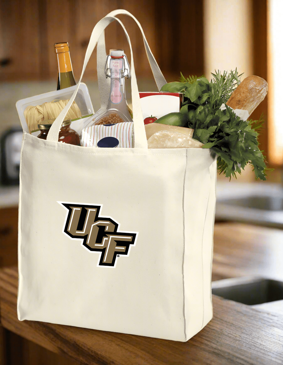 UCF Grocery Bag – Central Florida Knights Reusable Cotton Shopping Tote