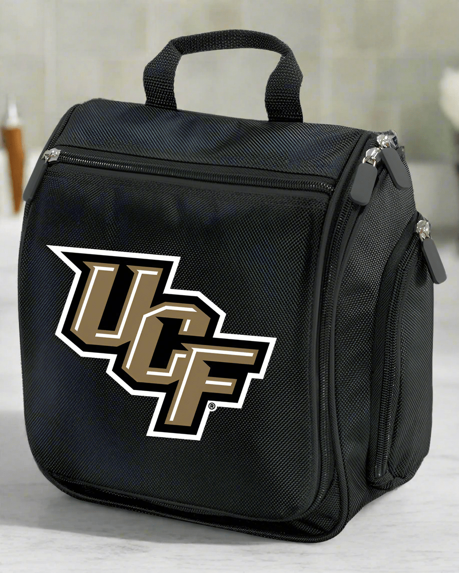 University Of Central Florida Toiletry Bag or Mens UCF Travel Shaving Kit Black