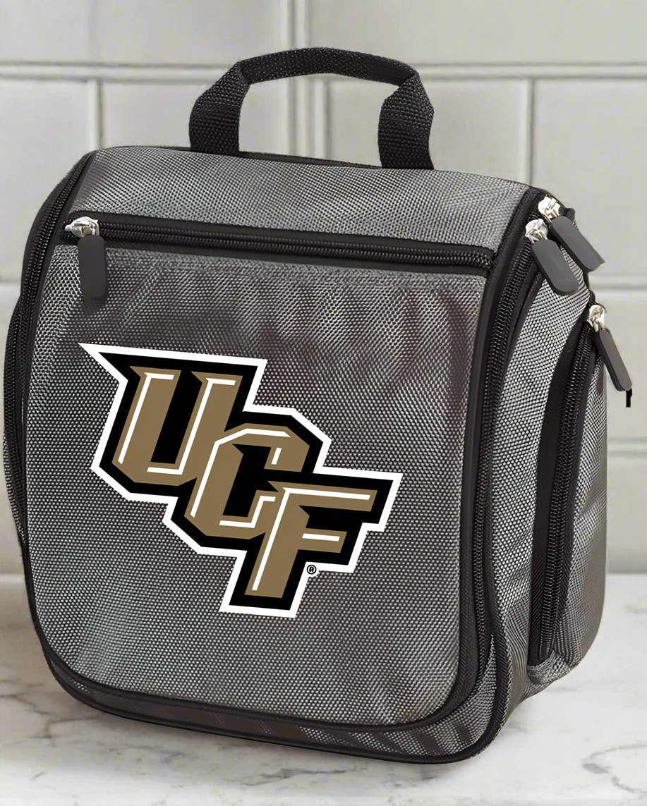 University Of Central Florida Toiletry Bag or Mens UCF Travel Shaving Kit Gray
