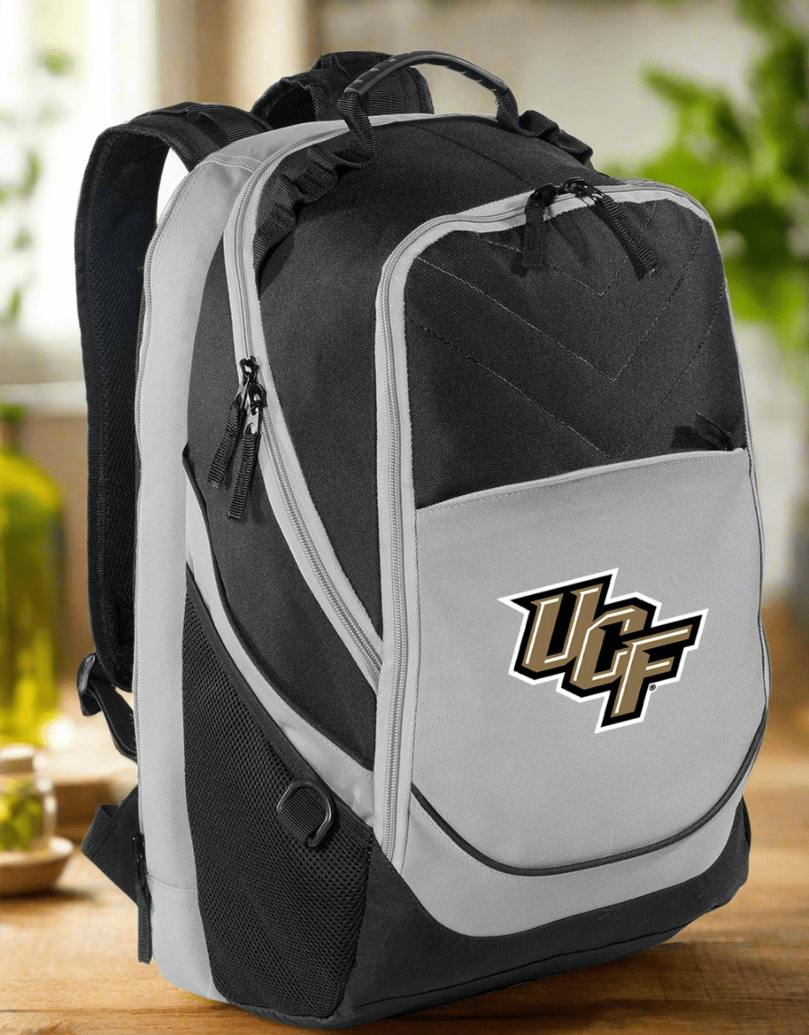 University of Central Florida Backpack UCF Laptop Computer Backpack Black and Gray