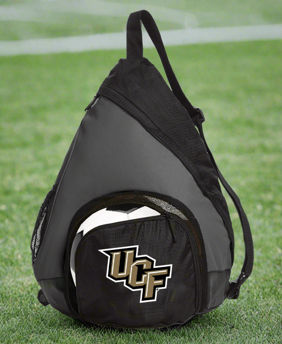 University of Central Florida Sling Backpack UCF Bag with Soccer Ball or Volleyball Bag Sports Gear Compartment Practice Bag