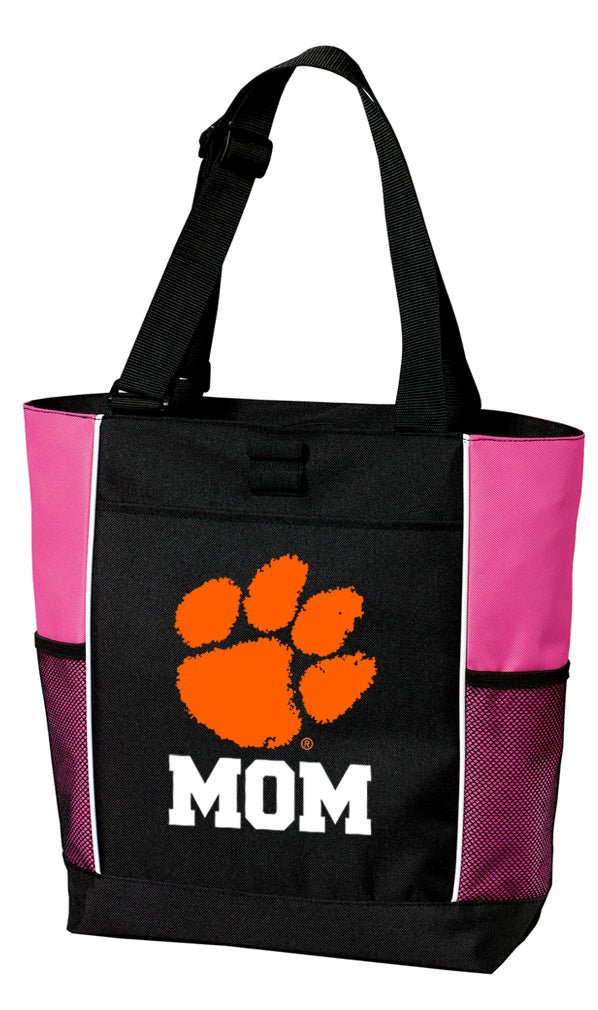 Clemson Tote Bag Official Clemson Tigers Carryall Totes Mom on Pink