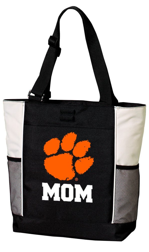 Clemson Tote Bag Official Clemson Tigers Carryall Totes Mom on White