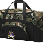 East Carolina Camo Duffel Bag – Official Pirates Travel, Gym & Sports Bag with Shoulder Strap – 600D Polyester