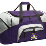 East Carolina University Duffel Bag – Pirates Gym, Sports, Travel & Suitcase-Style Gear Bag Purple