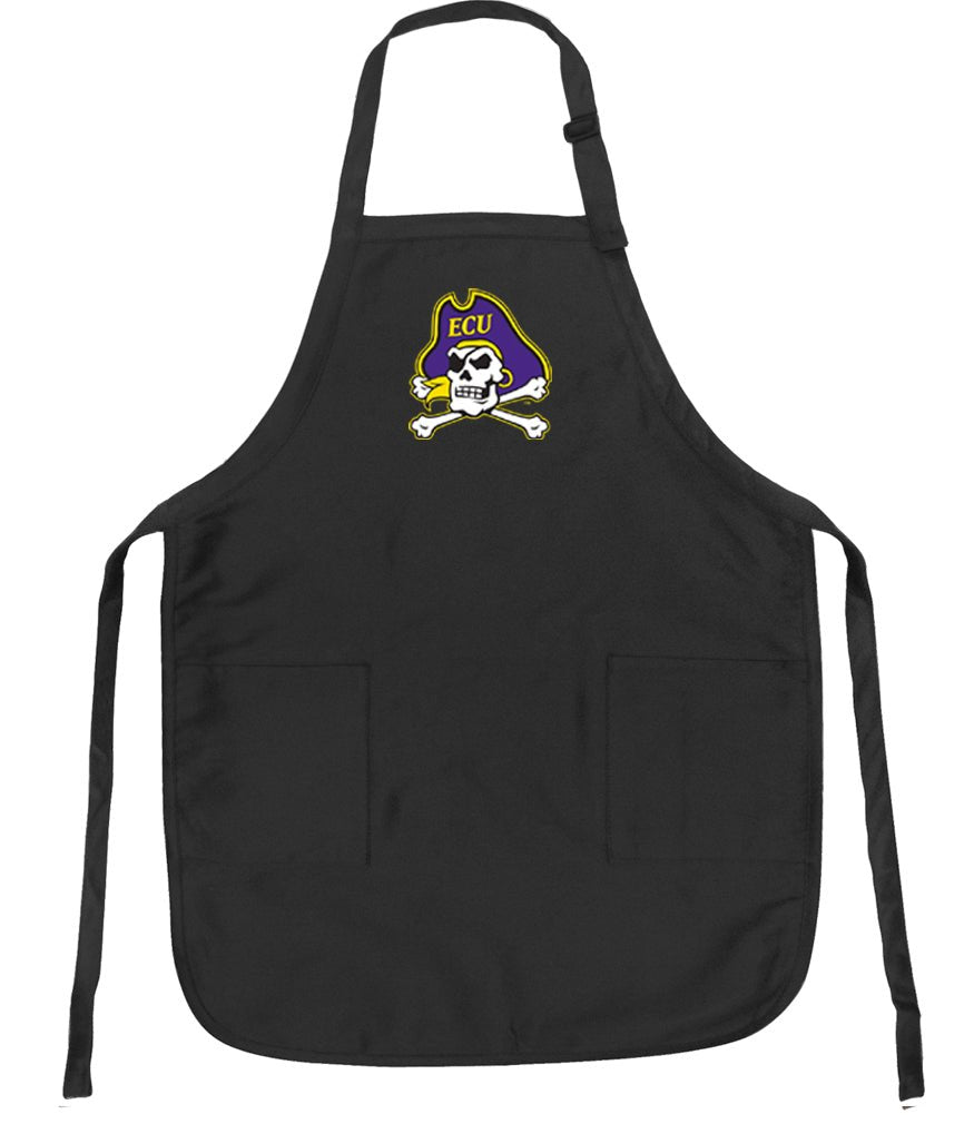 East Carolina Apron ECU Pirates Apron - Stain Resistant Fabric Black