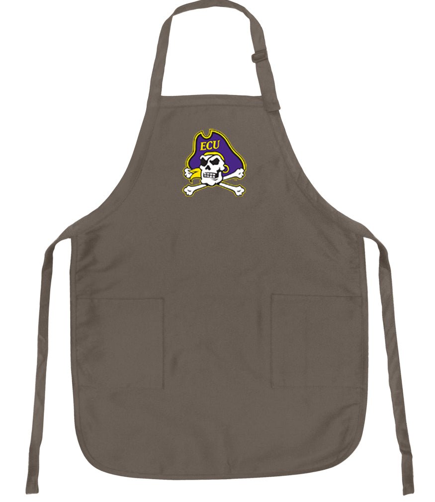 East Carolina Apron ECU Pirates Apron - Stain Resistant Fabric Khaki