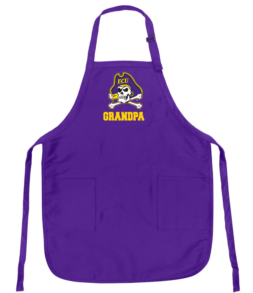 East Carolina Apron ECU Pirates Apron - Stain Resistant Fabric Grandpa on Purple