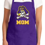 East Carolina Apron – ECU Pirates Stain-Resistant Cooking Apron Mom on Purple