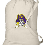 East Carolina Laundry Bag – ECU Pirates Cotton Clothes Bag Tan