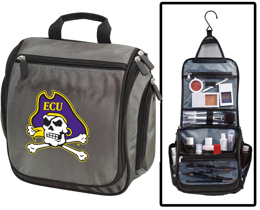 ECU Toiletry Bag – Hanging East Carolina Travel Organizer Gray