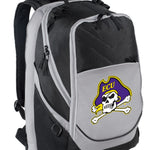 ECU Laptop Backpack – East Carolina Pirates Bookbag with 17" Sleeve Black and Gray