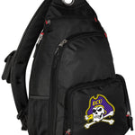 East Carolina University Sling Backpack ECU Pirates Crossbody Bag Black