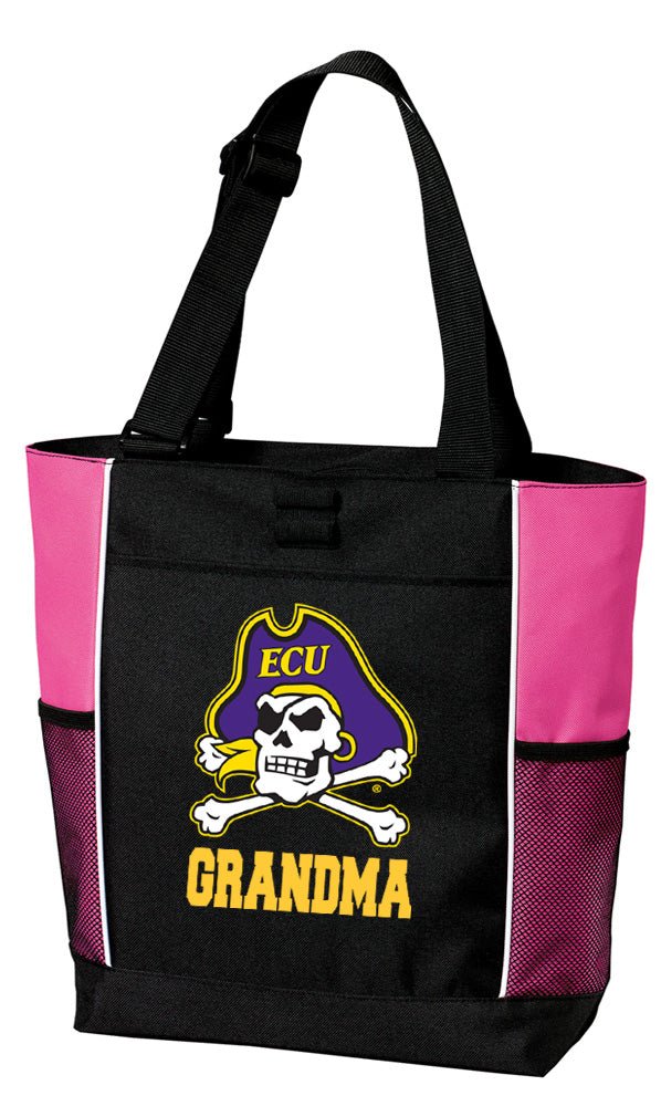 East Carolina Tote Bag Official ECU Pirates Carryall Tote Grandma on Pink