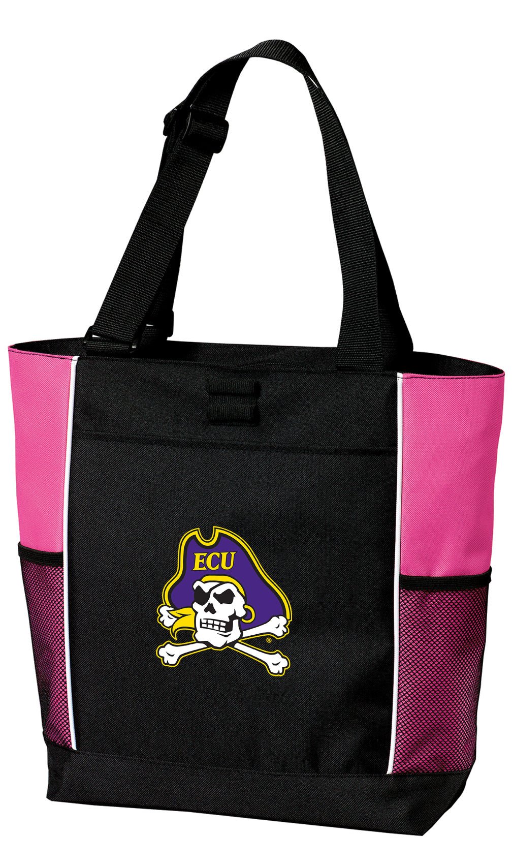 East Carolina Tote Bag Official ECU Pirates Carryall Tote Pink