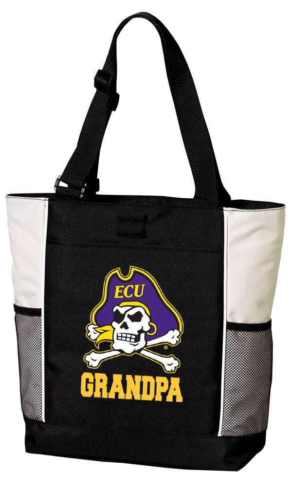 East Carolina Tote Bag Official ECU Pirates Carryall Tote Grandpa on White