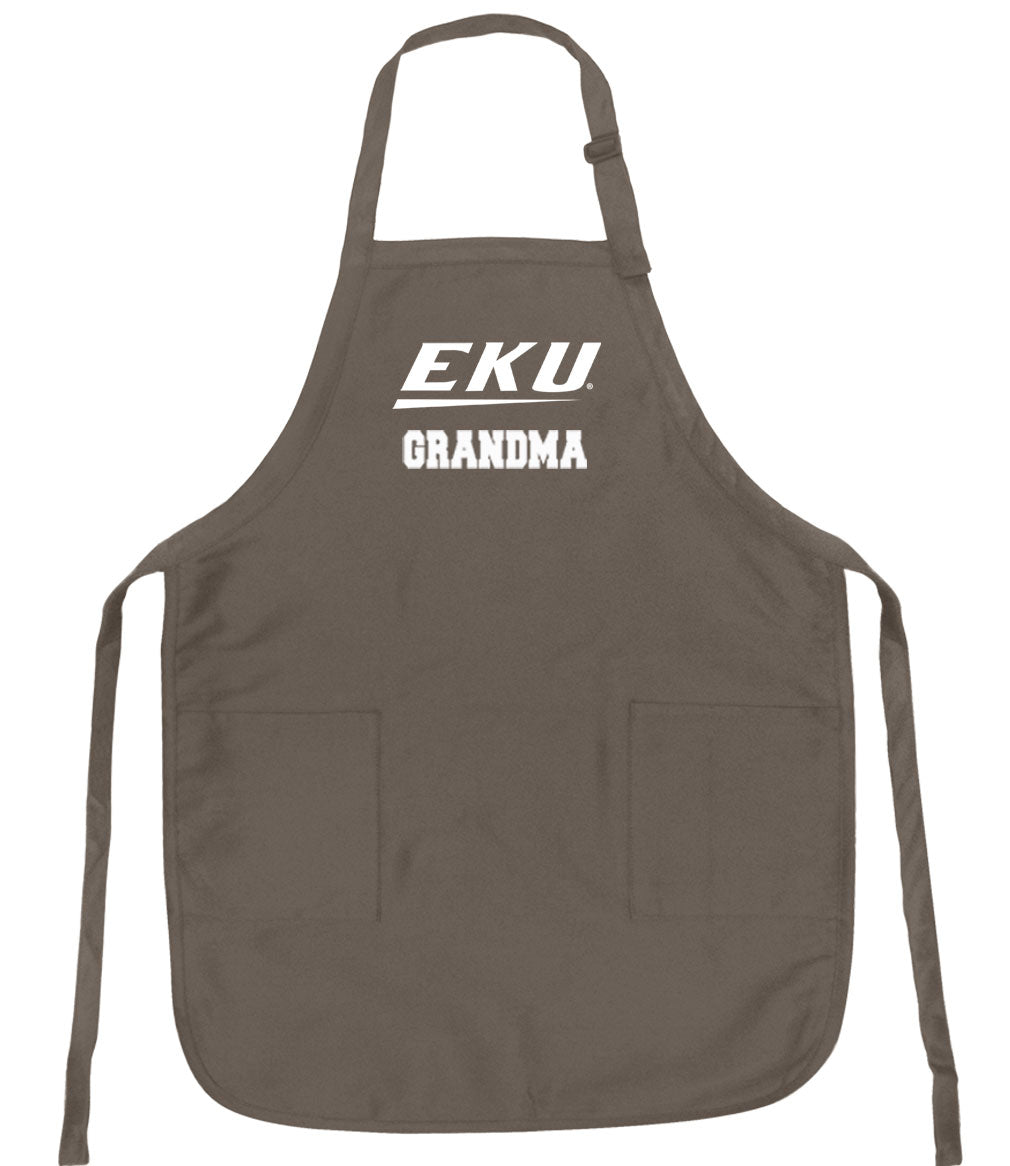 Eastern Kentucky University Apron EKU Apron - Stain Resistant Fabric Grandma on Khaki