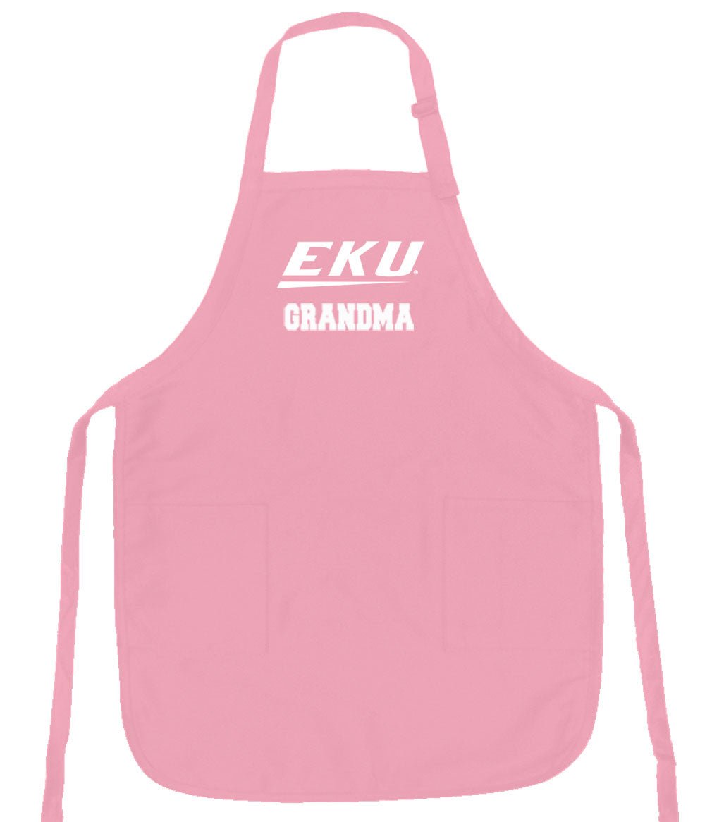 Eastern Kentucky University Apron EKU Apron - Stain Resistant Fabric Grandma on Pink