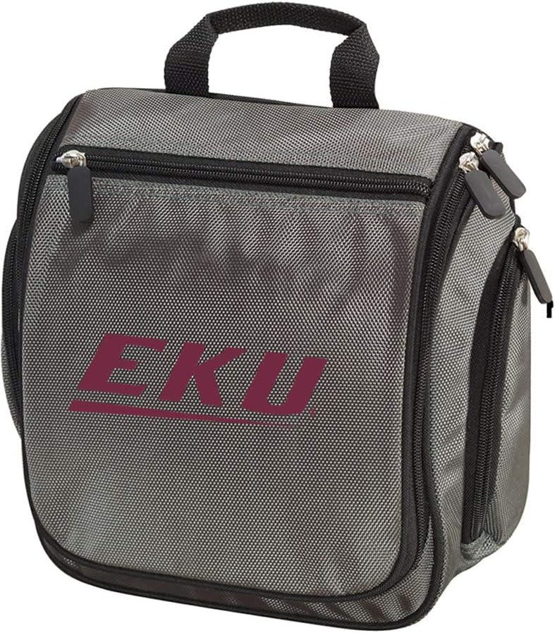 Eastern Kentucky University Toiletry Bag or Mens EKU Travel Shaving Kit Gray