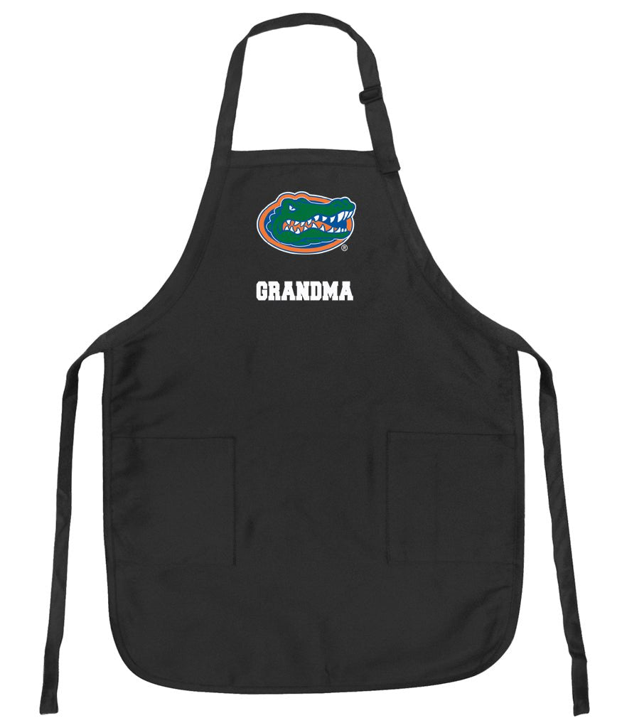 University of Florida Apron Florida Gators Apron - Stain Resistant Fabric Grandma on Black