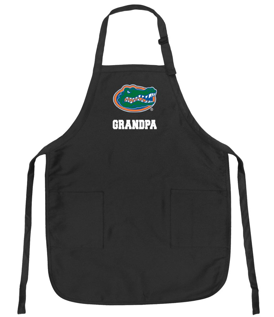 University of Florida Apron Florida Gators Apron - Stain Resistant Fabric Grandpa on Black