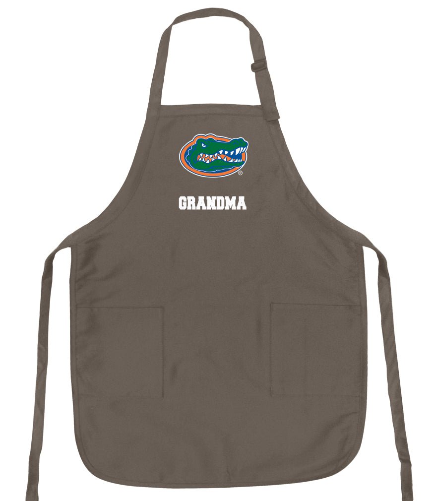 University of Florida Apron Florida Gators Apron - Stain Resistant Fabric Grandma on Khaki