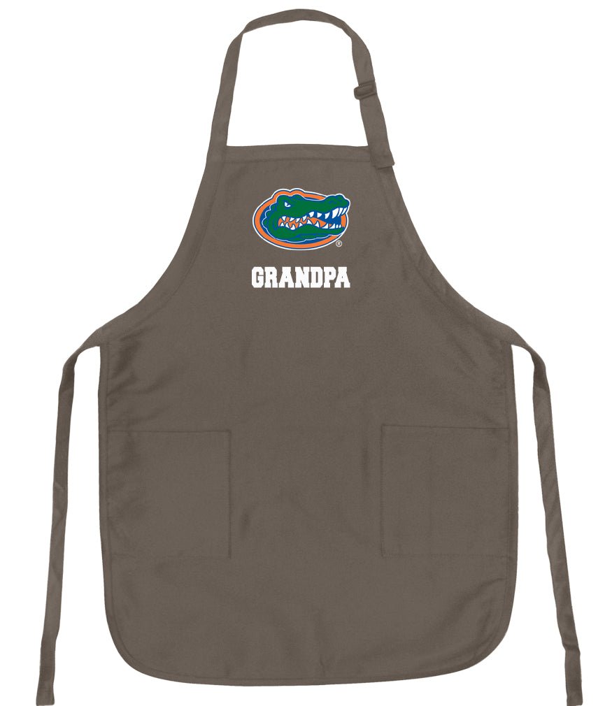University of Florida Apron Florida Gators Apron - Stain Resistant Fabric Grandpa on Khaki