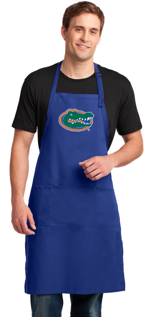 University of Florida Large Apron Florida Gators Apron - Adjustable with Pockets Blue