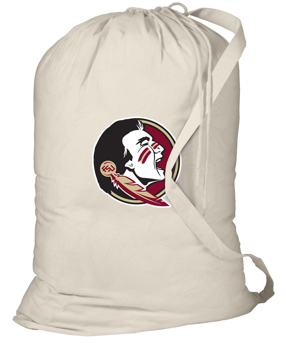 Florida State Laundry Bag FSU Clothes Bag Tan