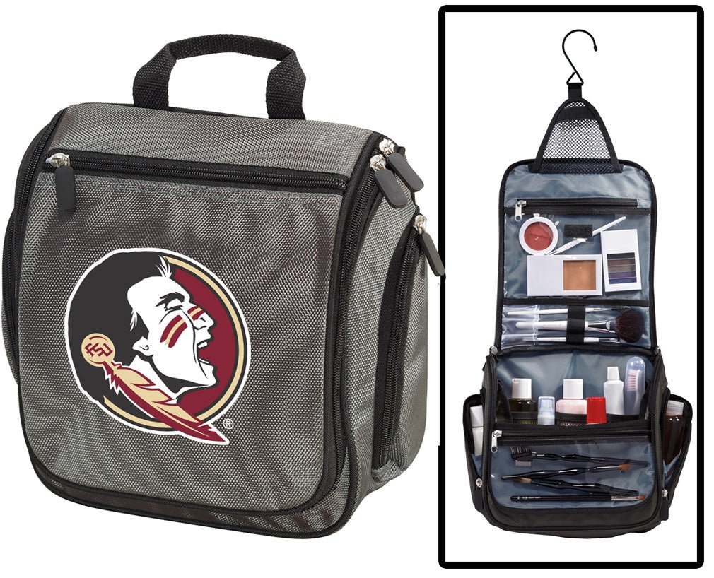 Florida State Toiletry Bag - Hanging FSU Travel Organizer Gray