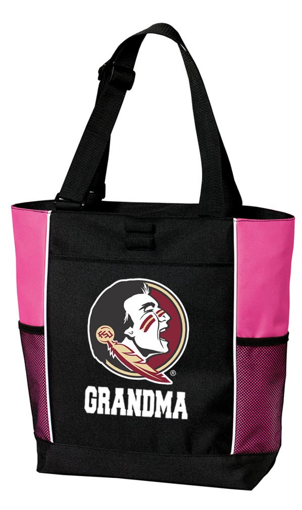 Florida State Seminoles Tote Bag – FSU Carryall Everyday Bag 600D Polyester Grandma on Pink