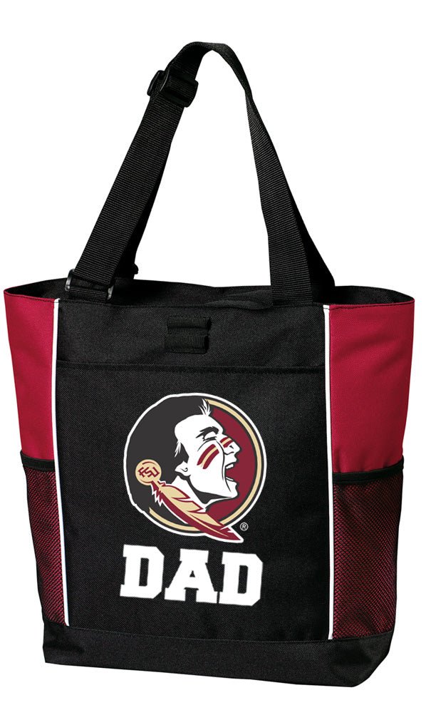 Florida State Seminoles Tote Bag – FSU Carryall Everyday Bag 600D Polyester Dad on Red