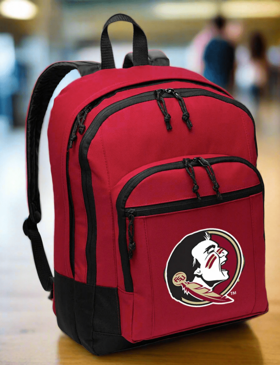 Florida State Backpack FSU Medium Classic Style Backpack Red